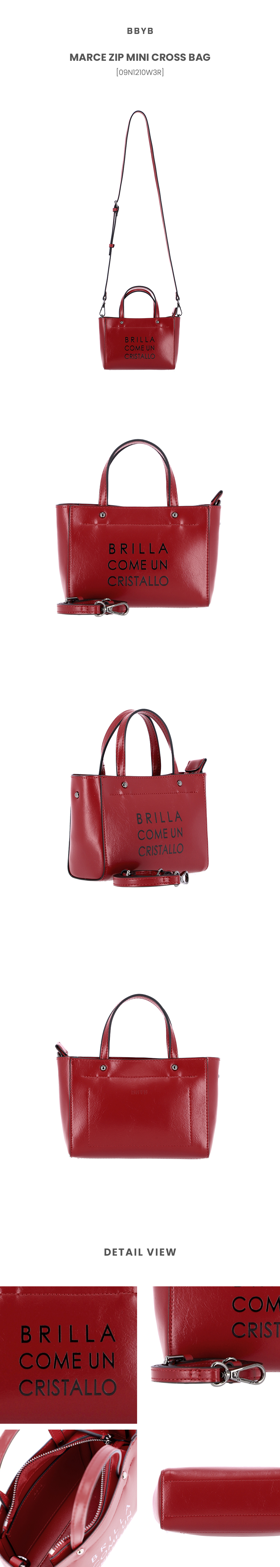 MARCE Zip Mini Cross Bag (Red)